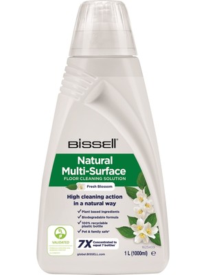 Bissell 3096 Tüm Yüzeylerde Kullanıma Uygun Doğal Deterjan (1lt)