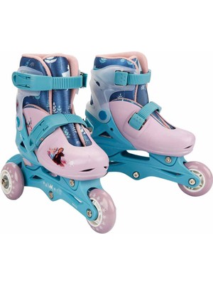 Mercan Frozen 3 Tekerlekli Ayarlanabilir Paten 31-34 Çocuklar İçin Rahat ve Eğlenceli Kullanım