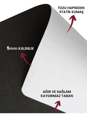 Vagonik Lacivert Gökkuşağı Dijital Baskılı 50X70CM Dekoratif Çok Amaçlı Iç ve Dış Kapı Paspası