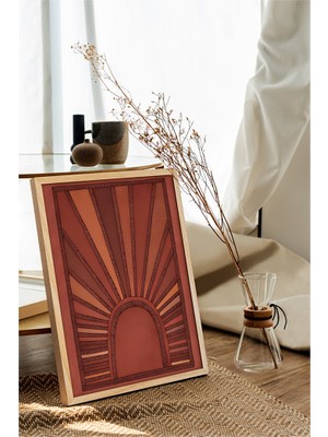 Özcanlar Çerçeve Ahşap Çerçeveli Poster Çerçeve Tekli Tablo Modern Çerçeve Dekorasyon Ev Dekoru ÖZC-378