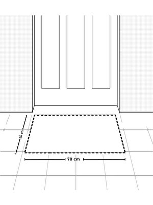 Vagonik Otantik Desenli Hoşgeldiniz Dijital Baskılı 50X70CM Dekoratif Çok Amaçlı Iç ve Dış Kapı Paspası