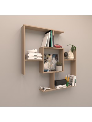 Rafkestir Paris Duvar Raf Seti Cappicino