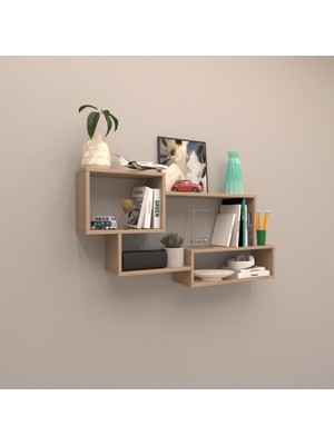 Rafkestir Tokyo Duvar Rafı ( Tek Renk ) Cappicino