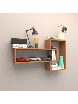 Rafkestir Alya Duvar Raf Set Bambu ( Mat )