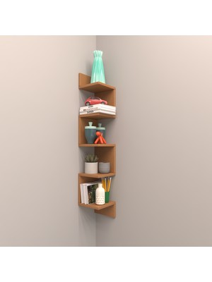 Rafkestir North Corner Duvar Rafı  Bambu ( Mat )