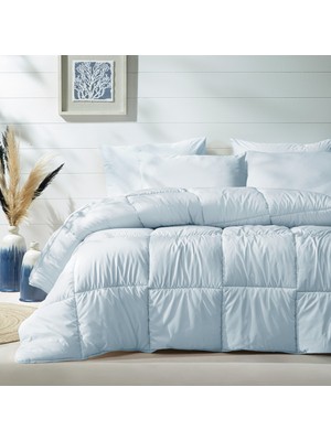 Yataş Bedding Macaron Tek Kişilik Yorgan - Yastık Set - Mavi