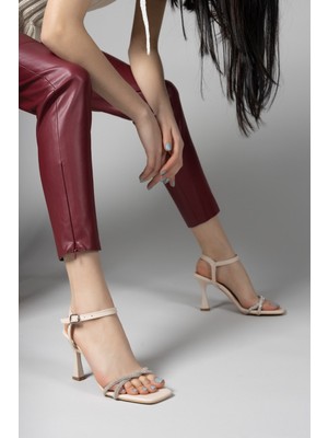 Riccon Nude Cilt Kadın Topuklu Ayakkabı  0012345