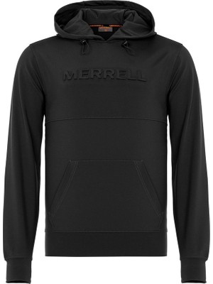 Merrell M2Shock 10010 Shock Kapüşonlu Normal Kalıp Baskılı Siyah Erkek Sweatshirt