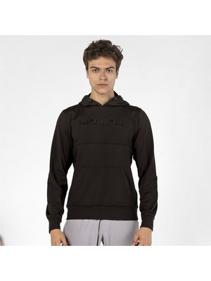 Merrell M2Shock 10010 Shock Kapüşonlu Normal Kalıp Baskılı Siyah Erkek Sweatshirt