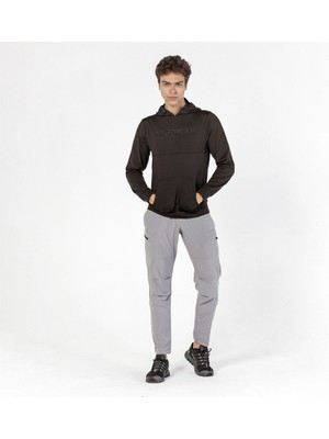 Merrell M2Shock 10010 Shock Kapüşonlu Normal Kalıp Baskılı Siyah Erkek Sweatshirt