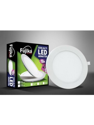 Fujika 12w Sıva Altı Yuvarlak Panel Led Armatür 4000k