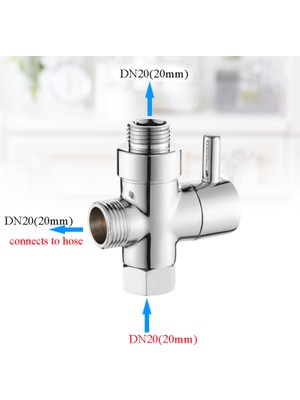 Semgears Banyo Tuvalet İçin T-Adaptörlü Hortum Braketi Seti - Gümüş (Yurt Dışından)