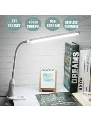 SLD LED Esnek USB Dokunmatik Masa Lambası Çalışma Okuma Gece Lambası (Yurt Dışından)