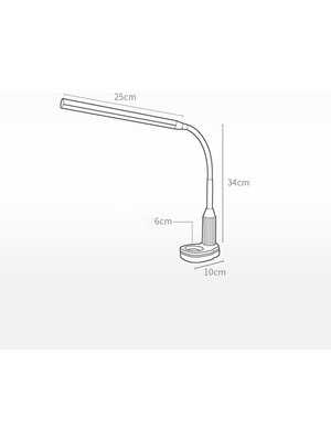 SLD Masa Lambası Kademesiz Kısılabilir Bükülebilir USB Powered Dokunmatik Sensör Kontrolü LED Masa Lambası (Yurt Dışından)