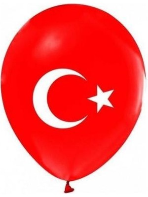 Party Marty Türk Bayraklı Balon 10 Adet