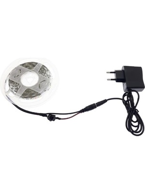 Özentek 3 Çipli Gün Işığı Şerit LED 5 mt + 12V Adaptör Kuruluma Hazır Set