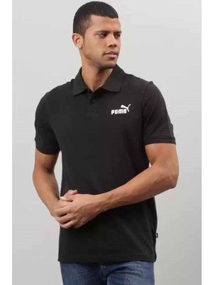 Puma Ess Pique Polo Erkek Tişört 586674 01 Siyah