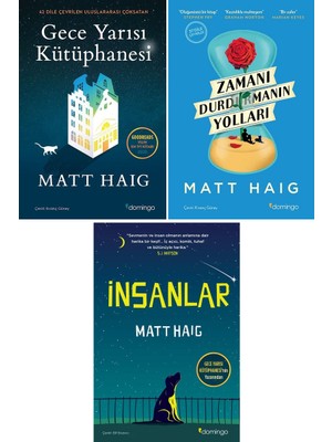 Gece Yarısı Kütüphanesi - Zamanı Durdurmanın Yolları - İnsanlar 3 Kitap Set - Matt Haig