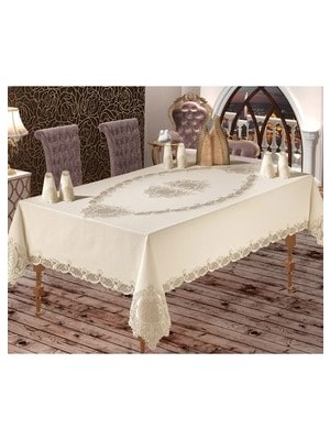 Moda Çeyiz Çağla Dantel Yemek Takımı - 25 Parça