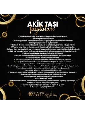 Saff Doğal Taş Akik Doğal Taş Kolye 201753