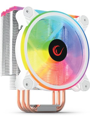 Rampage COOLFAST WHITE 76.2CFM 1600RPM 12cm AMD/Intel LGA1200 Uyumlu ARGB Hava Soğutmalı CPU Fan