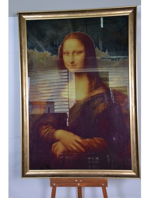 Spaarks El Yapımı Ayna Tablo Mono Lisa