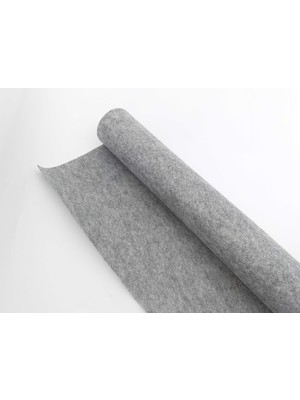 Be Beauty Kırçıllı Gri Renginde 1 mm Kalınlığında Ince Keçe (1 mt x 85 cm Boyutunda)