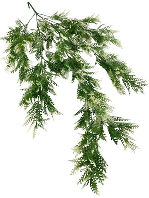 Nettenevime Yapay Çiçek Sarkan Çiçek Yeşil Beyaz FERN725 Yapay Sarmaşık 70*30CM Uv Katkılı Güneşe Dayanıklı