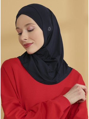 Tuva Çapraz Hijab Spor Bone - Lacivert - Tuva