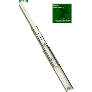 Teleskopik Çekmece Rayı 43 mm 35 cm