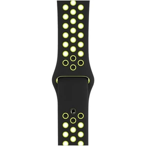 Piyasa Sepeti Apple Watch Uyumlu Series 3 42 mm Fileli Kordon Siyah-Sarı