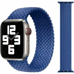 Apple Watch Uyumlu 5 42 mm Örgü Solo Loop Kordon Kayış Medium: 14,7 cm Mavi
