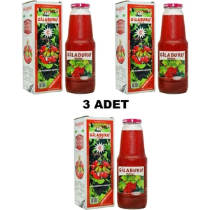 Kayseri Pazarı Gilaburu Suyu Şeker İlavesiz 3 x 1 lt