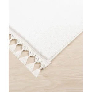 Valery Home Comfort Puffy Peluş Halı Beyaz  Saçaklı