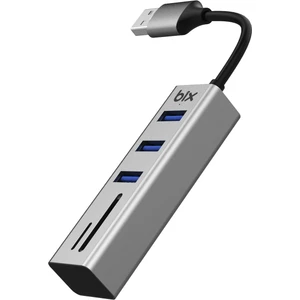 BX04HB 5in1 USB Hub Micro SD / SD Kart Giriş, 3x USB 3.0 Portlu Windows Uyumlu Çoklayıcı Adaptör