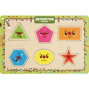 Tutmalı Interaktıf Puzzle Geometri