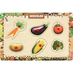 Tutmalı Interaktıf Puzzle Sebze
