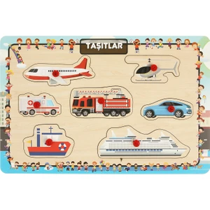 Tutmalı Interaktıf Puzzle Taşıtlar