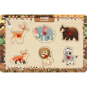 Tutmalı Interaktıf Puzzle Vahşi