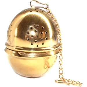 BA0051 Stainless Steel Tea Infuser Gold Çelik Süzgeç