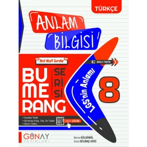 Günay Yayınları Günay 8. Sınıf LGS Bumerang Anlam Bilgisi Soru Bankası