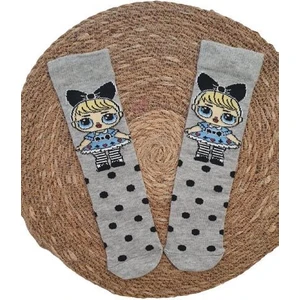 Bebekli Kız Çocuk Dizaltı Çorap