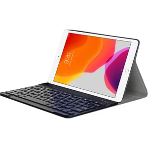 iPad 7.nesil 10.2 Inch 2019 Bluetooth Klavyeli Standlı Kılıf - Bkk4