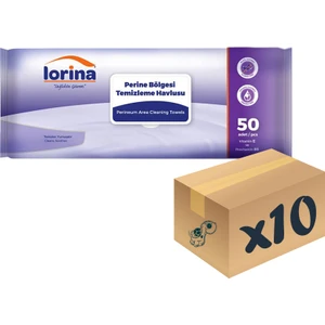 Perine Bölgesi Temizleme Havlusu 20×32 cm 50’li 10 Paket
