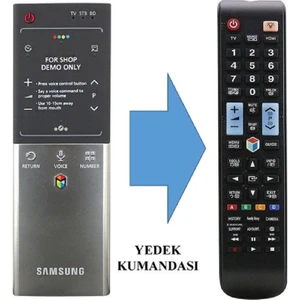 Ata Elektronik Samsung Akıllı Smart Air Sihirli Kumanda Yerine Tuşlu Kumanda - Samsung Tüm Modellere UYUMLU1078