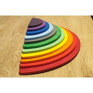 Kırtkırt Ahşap 0-6 Yaşa Özel Waldorf Gökkuşağı Tablası 11 Li