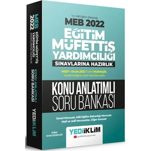Yediiklim Yayınları 2022 MEB Eğitim Müfettiş Yardımcılığı Sınavlarına Hazırlık Konu Anlatımlı Soru Bankası