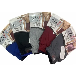 6'lı Tutku Elit Havlu Bel 1101 Düğmeli Erkek Boxer