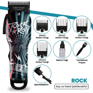Rock GM-8179 Saç Sakal Şekillendirici