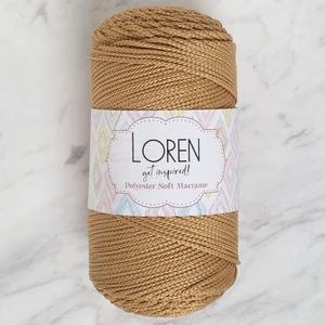 Polyester Soft Macrame Bej El Örgü Ipi - LM031